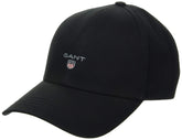 GANT Men's New Twill Cap, Black, One Size
